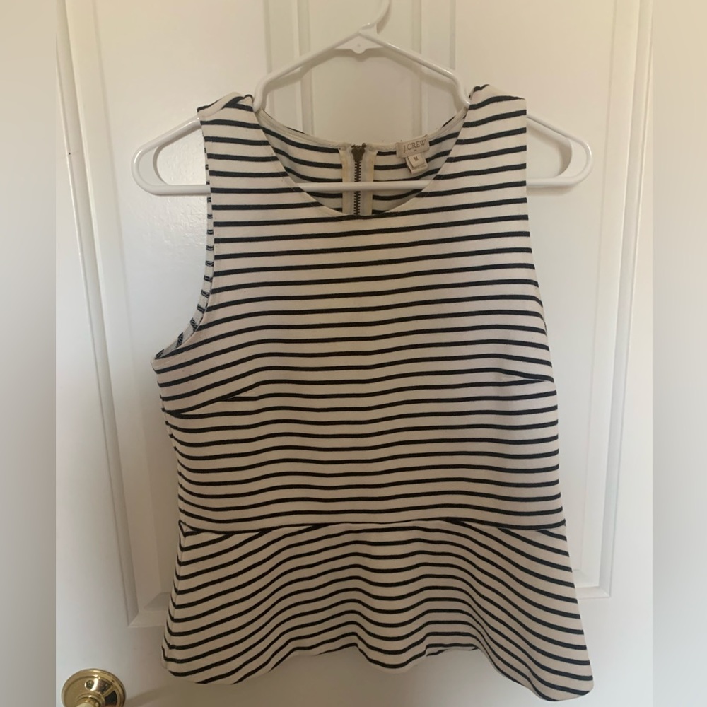 J. Crew Peplum Blouse (Sz M)